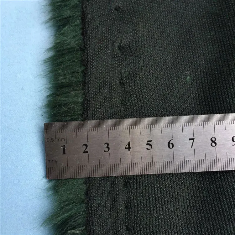 Бархатная плотная бархатная ткань темно-зеленого цвета, 20 мм, искусственный мех, осенняя и зимняя меховая ткань