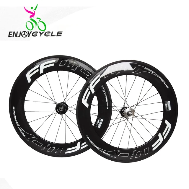 700C carbon wheelset fixed gear bicycle 88mm carbon track wheelset clincher tubular full carbon