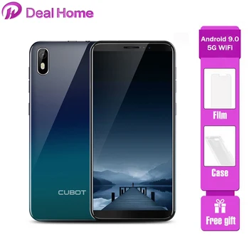 

2019 Cubot J5 5.5" 18:9 Smartphone Android 9.0 MT6580 Quad-Core 2 GB RAM 16 GB ROM 2800 mAh 3G Dual Sim Celular Mobile phone