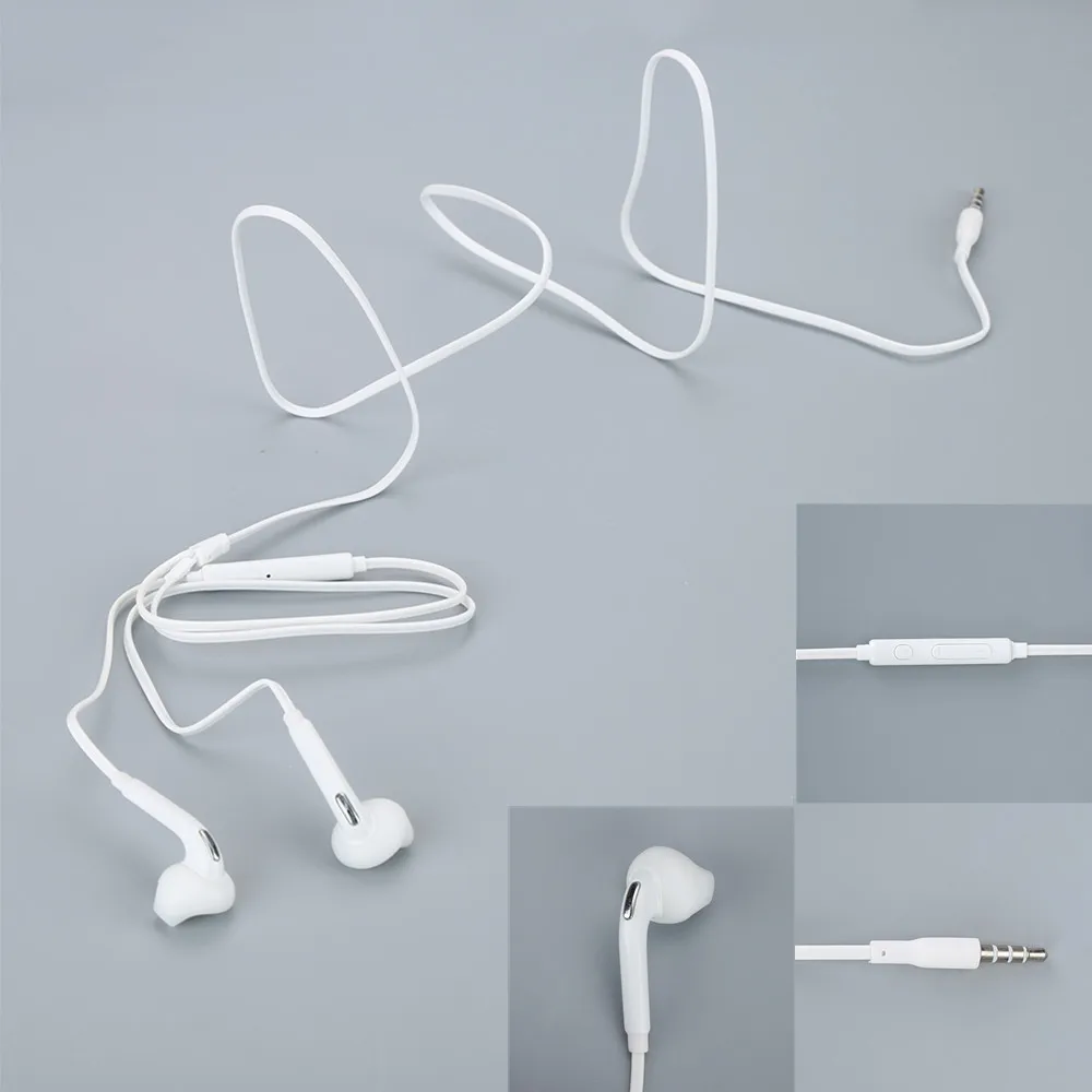 

Wired Earphone 3.5mm Stereo Earphones Portable Sport Running Headset with Mic Volume Control Universal For Samsung Galaxy S6