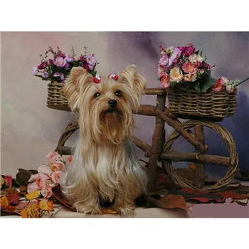 

YIKEE diamond painting dog Full embroidery diamond animal Diamonds Mosaic y875