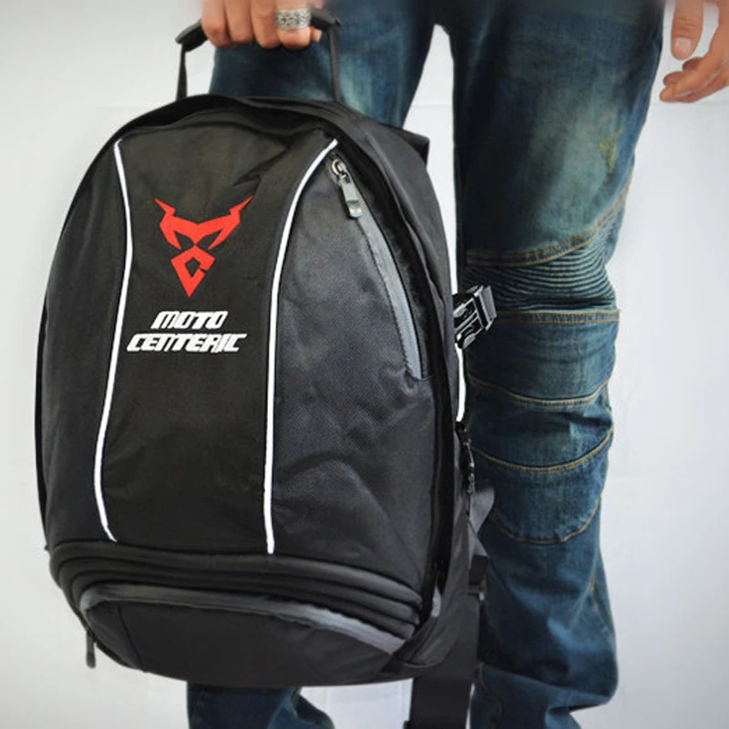 1x Black Motorcycle Knight Backpack Helmet Bag Motorcycle Riding Shoulder Bag Off-road Motorcycle Men Bag Package (20)