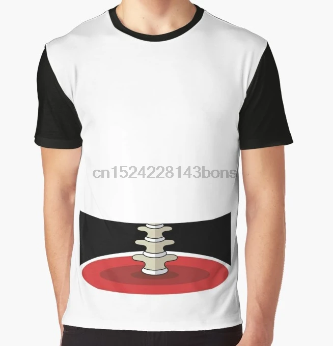 

All Over Print T-Shirt Men Funy tshirt Torn Apart u002F See Through Spine Short Sleeve O-Neck Graphic Tops Tee women t shirt
