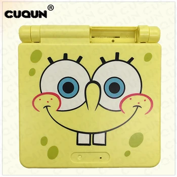 

For Spongebob Limited Edition Full Housing Shell for Nintend GameboyAdvance SP Cover Case Shell for GBA SP Game Console