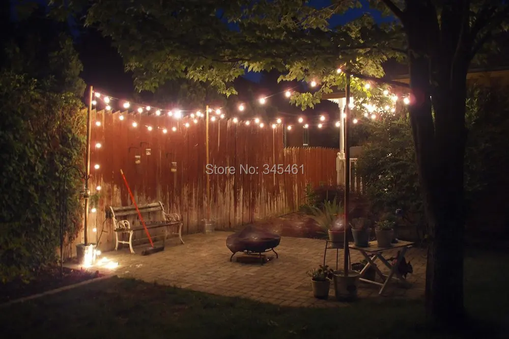 35x 10m Clear Globe G40 String Lights Set Bulbs Included Patio 71fexiw1sel Sl1200