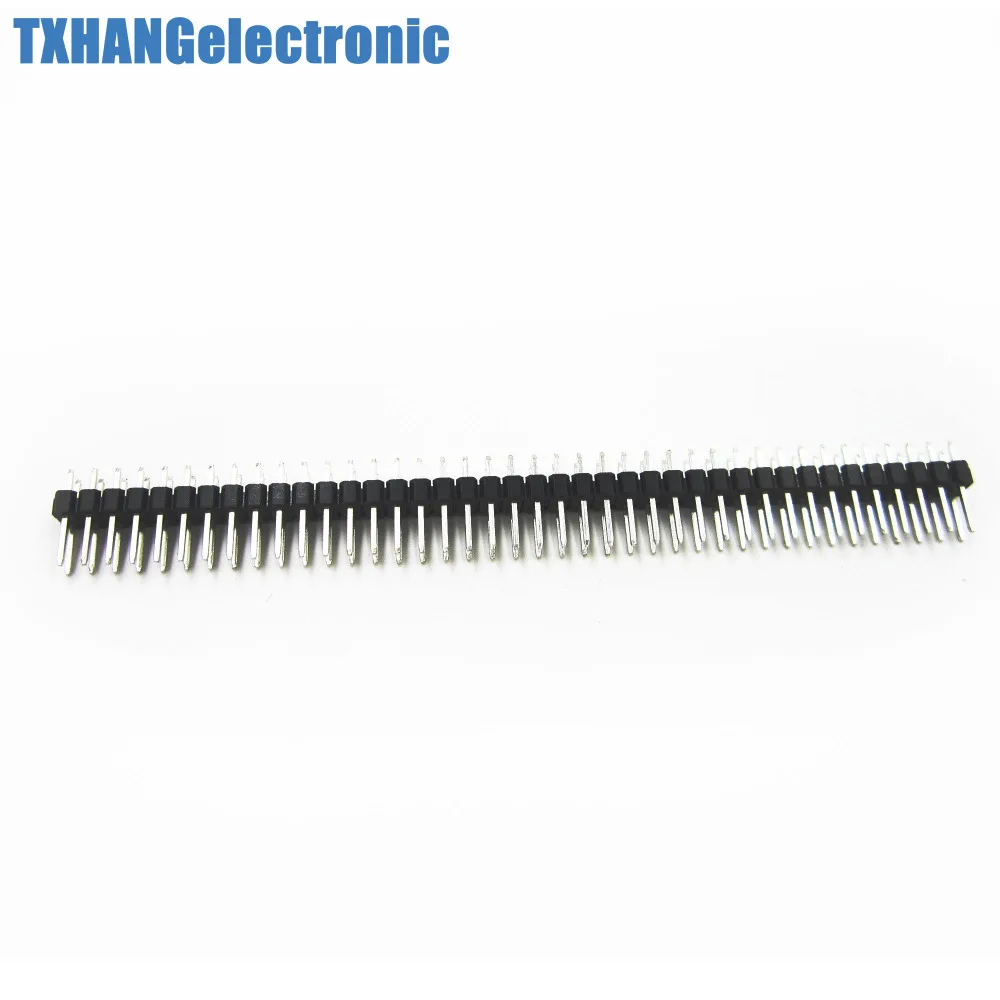 10PCS 40Pin 2.54mm  Double Row Straight Male Pin Header Strip PBC
