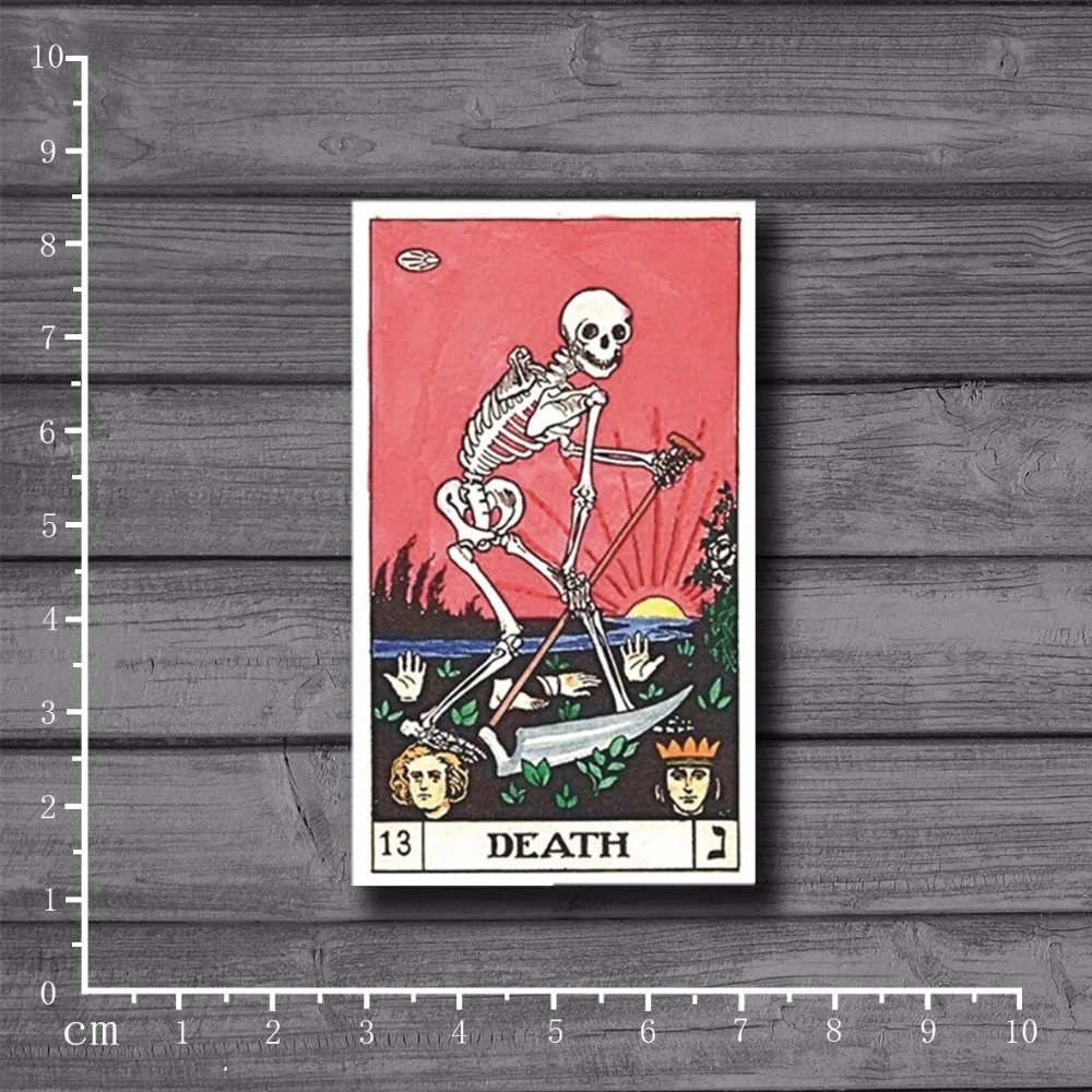 Таро. Водостойкие персонализированные наклейки на ноутбук DEATH для стайлинга