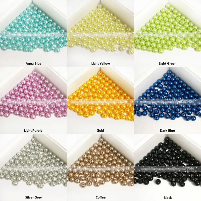 8mm Round Pearls with Holes 2