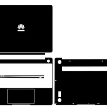 Ноутбук углеродного волокна виниловая кожа Наклейка Обложка для нового HUAWEI MateBook 13 выпуска