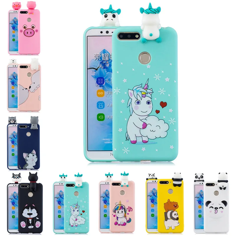 

Cartoon 3D Panda Unicorn Bear Cat Soft TPU Silicone Cover For Coque Huawei Y7 Y6 2019 Case For Fundas Huawei Y5 Y6 Y7 Prime 2018
