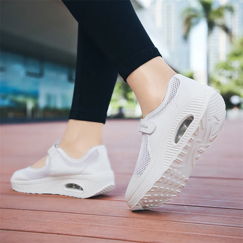 LIN KING New Plus Size 43 Sneakers Women Bretahble Mesh Outdoor Casual Shoes Woman Fashion Vulcanize Shoes Ladies Tenis Sneakers