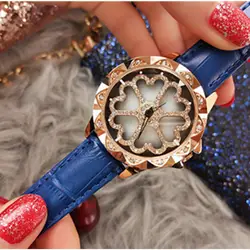 Exquisition женские наручные часы с браслетом Кристалл Кварцевые часы Элегантные женские модные водостойкие со стразами для женщин кожа