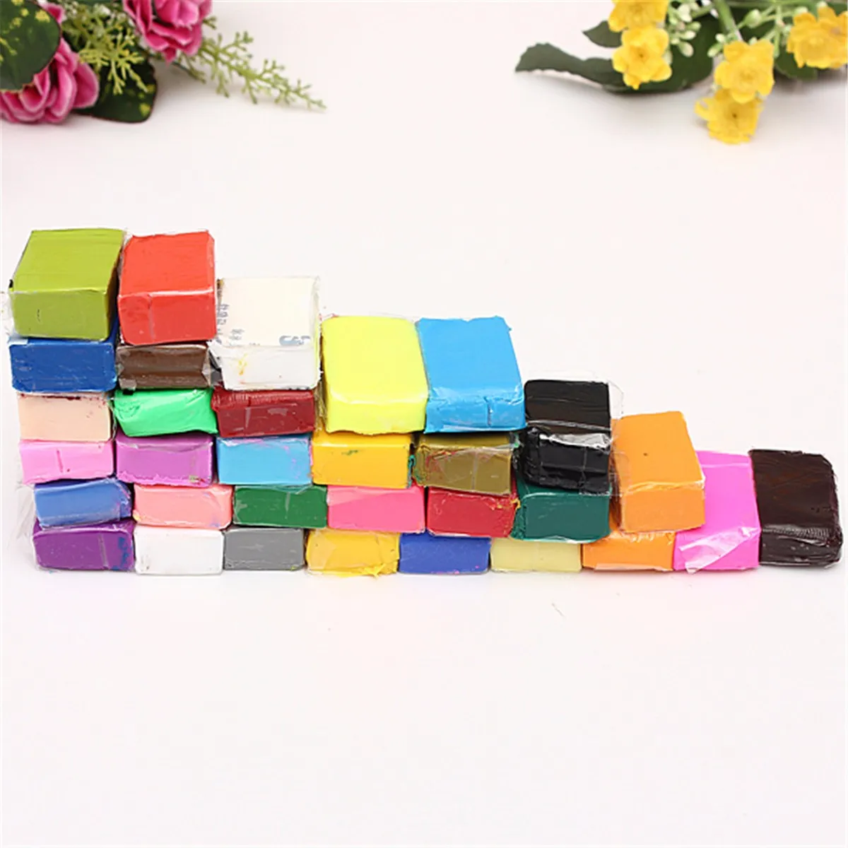 

Light Clay Air Dry Polymer Plasticine Modelling Clay Super Light DIY Soft Crea.tive Handgun Educational Clay Toys 32 Color/set