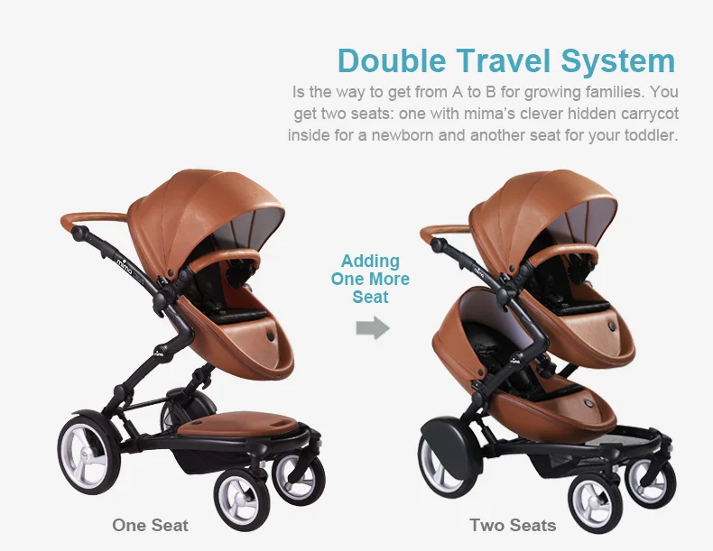 poussette mima double