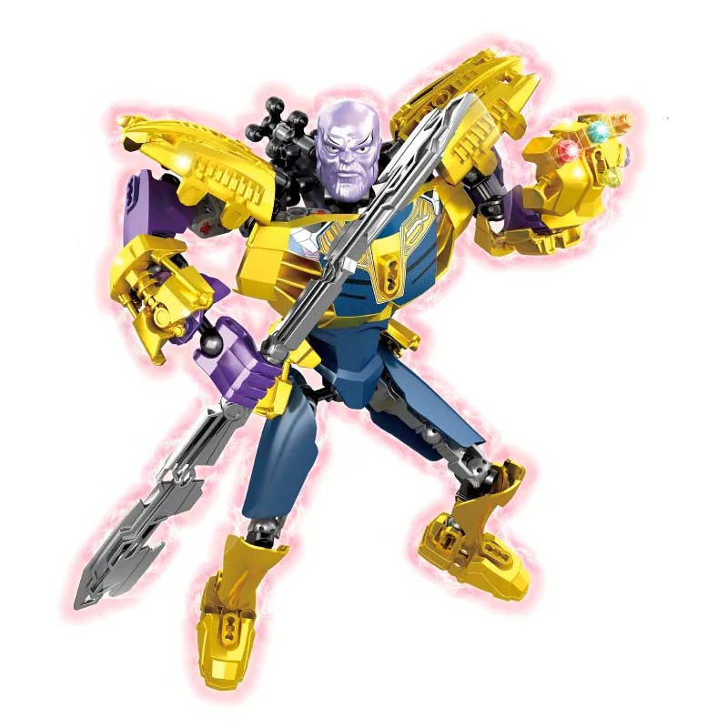 

New Marvel Dc Super Heroes The Avengers Infinity War Cull Obsidian Venom Thanos Model Building Blocks Sets Toys Big Figures