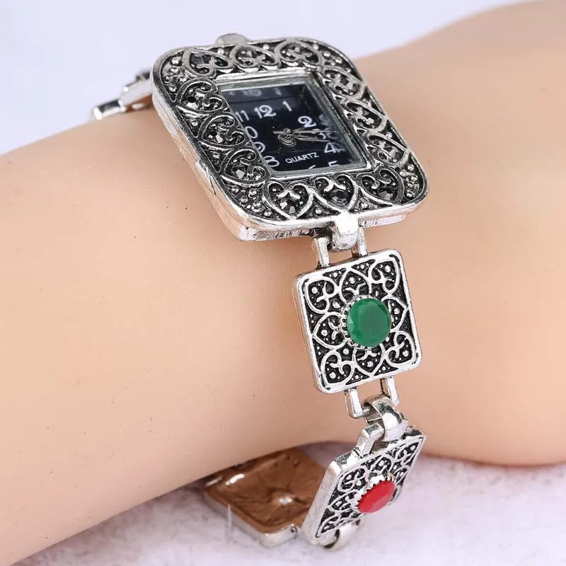 Женские часы-браслет в стиле ретро, Топ бренд, роскошные ЖЕНСКИЕ НАРЯДНЫЕ часы, элегантные кварцевые наручные часы с кристаллами из смолы, Reloj Mujer