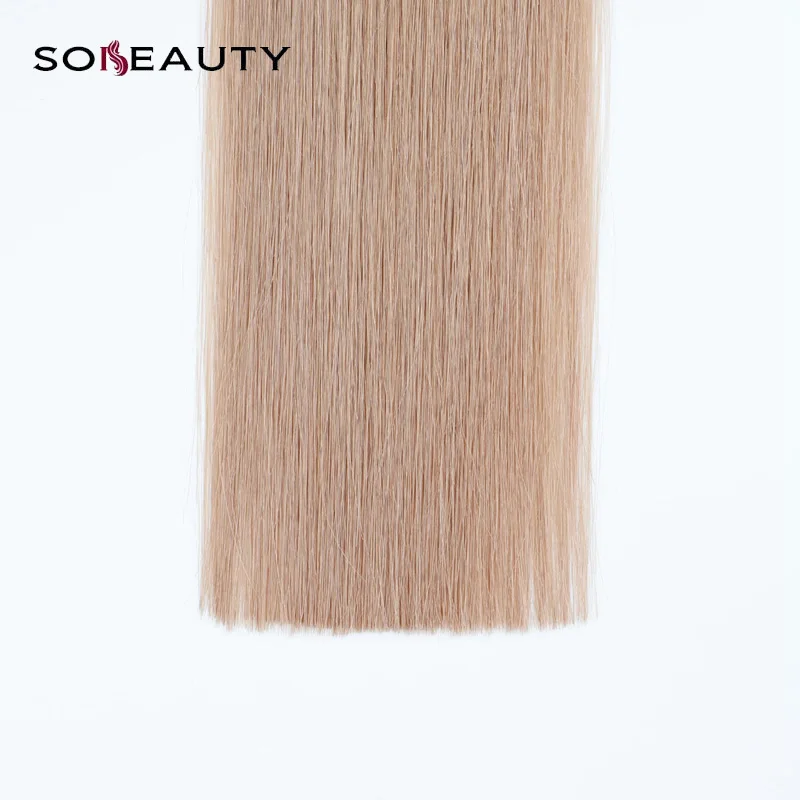 Sobeauty, u-образные накладные волосы remy, 20 дюймов, 50 прядей/упаковка, кератиновые накладные волосы, бразильские шелковистые прямые человеческие волосы для наращивания, 18 цветов