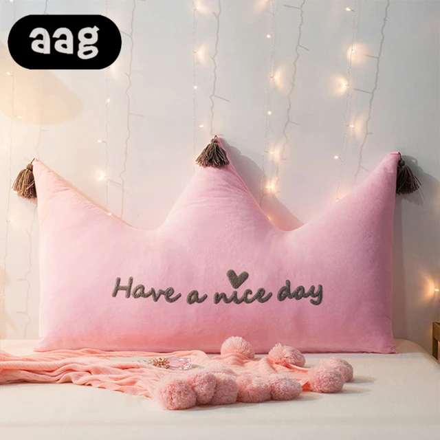 Aag Crown Shape Cushion Pillow Couch Back Lumbar Support Aag Crown Shape Cushion Pillow Couch Back Lumbar Support Princess Style Kids Room Bedroom Bed Sofaa Decorative