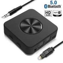 Беспроводной Bluetooth 5,0 CSR8675 Aptx HD адаптер низкой задержки оптический SPDIF Aux Стерео 3,5 мм аудио ТВ динамик с передатчиком приемник