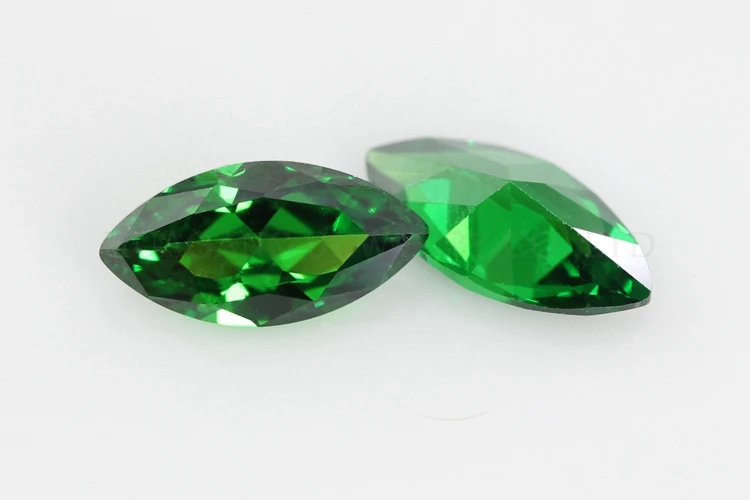 Details about   6A Emerald Brilliant Cut White color Synthetic Cubic Zirconia stone 