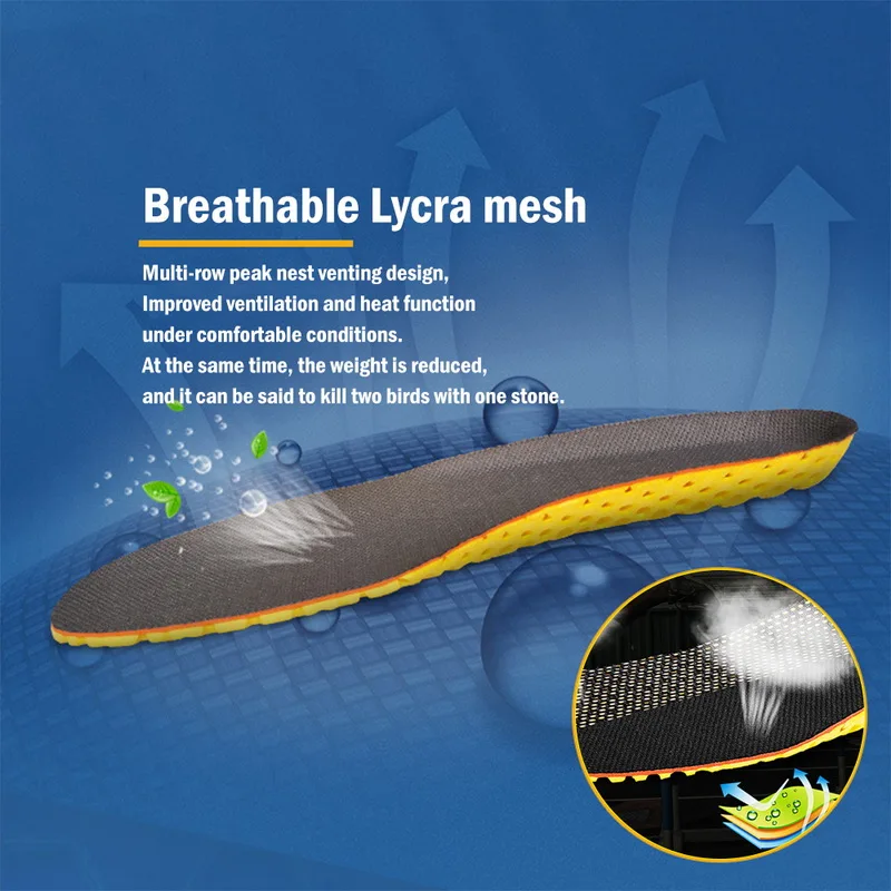 1Pair EVA Shoe Insoles Orthopedic Shoes Insert Foam Sport Running Shoes Pad Confortable Breathable Feet Soles Unisex