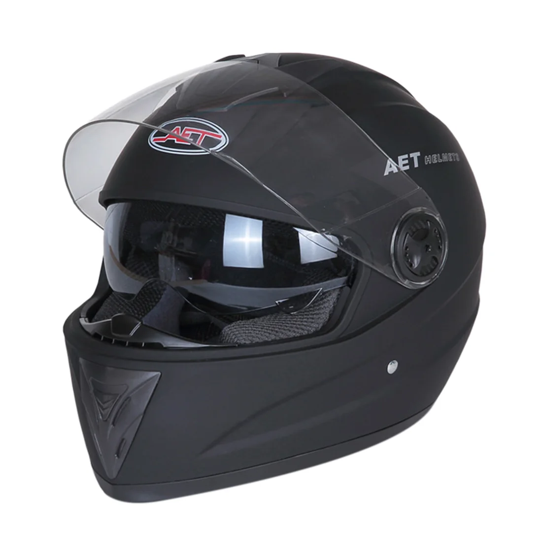 

Motorcycle Helmet Full Face Helmet Street Bike Cycling Helmet Double Lens Full-Covering Helmet - Matte Black