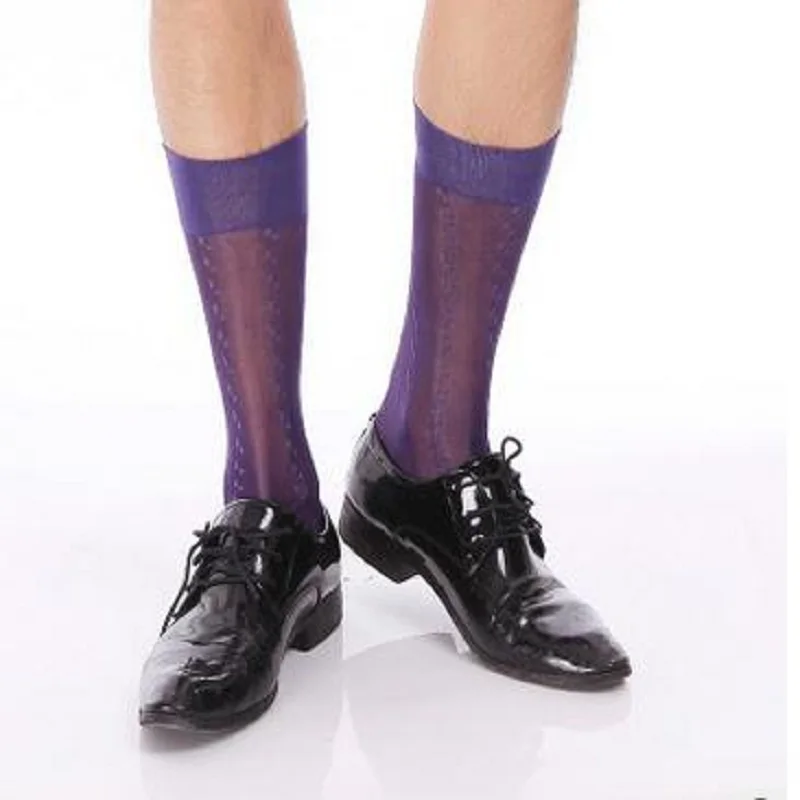 

Calcetines Hombre New Arrival Thin Men Socks 2018 New Men's Deodorant Breathable Ultra-thin Solid Color Tube Business Stockings