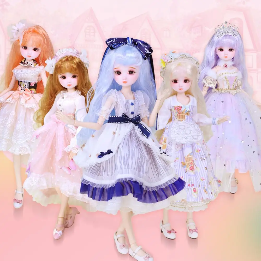 

Diary Queen 1/4 BJD Blyth Doll Joint Body with makeup can open brains and change eye include outfit shoes and hair gift toys