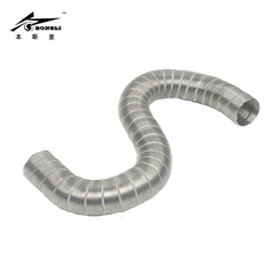 0.5 meter longstainless steel corrugated tubes pipe diameter 32mm-60mm hot air resistance Random bending