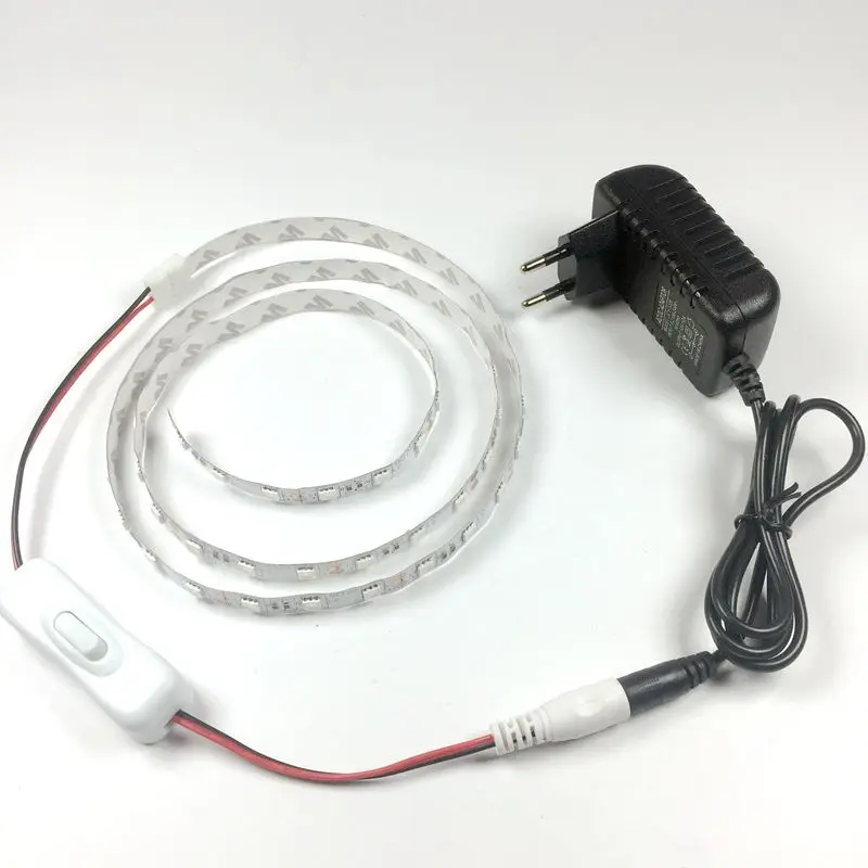 

LED Grow Lights DC12V Growing LED Strip Plant Growth Light Set with Adapter and Switch,SMD5050 Flexible Red Blue 4:1,5:1 Option