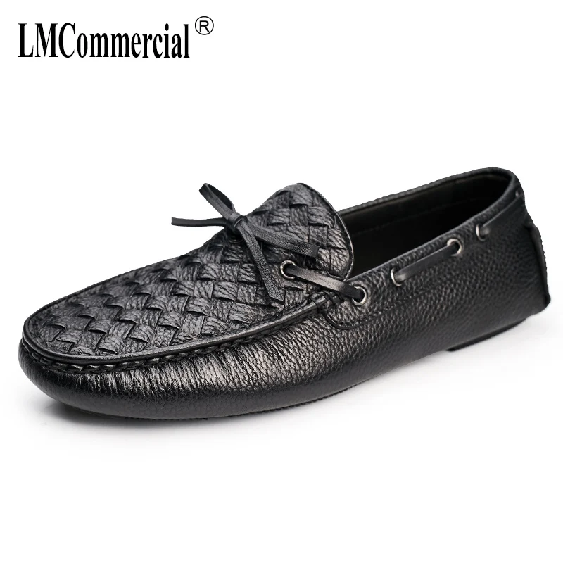 

spring and autumn summer all-match loafer shoes men British retro all-match cowhide men's leisure shoes Doug shoes male Driving