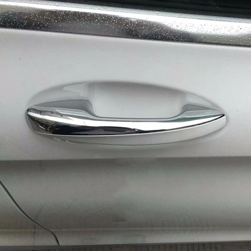 Kit de decoración de piezas exteriores para Mercedes-Benz e-clase C GLC cubierta de manija de puerta ABS coche de plata Kit de decoración de piezas exteriores para Mercedes-Benz e-clase C GLC cubierta de manija de puerta ABS coche de plata