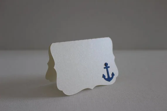 nautical place cards beach anchor vintage wedding party escort tent seating table number card placecards custom color in cards invitations from home - Custom Place Cards nautical place cards beach anchor vintage wedding party escort tent seating table number card placecards custom color in cards invitations from home - Custom Place Cards