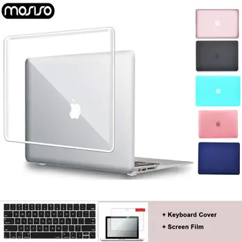 

MOSISO Crystal Clear Hard Case for New Macbook Pro 13 15 inch Touch Bar Protect Shell Cover A1708 A1989 A1706 2019 Air 13 A1932