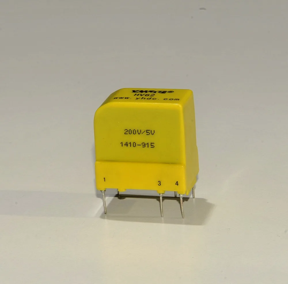 YHDC HV62 Hall Voltage Sensor Input 50V Output 5V Supply Voltage -15V Yellow 