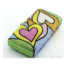 Женские подарки на день рождения Мода Длинные Пламени Кристалл Вечерний Клатч Роскошные Женский Кошелек вечерние Pochette элегантные свадебные сумки