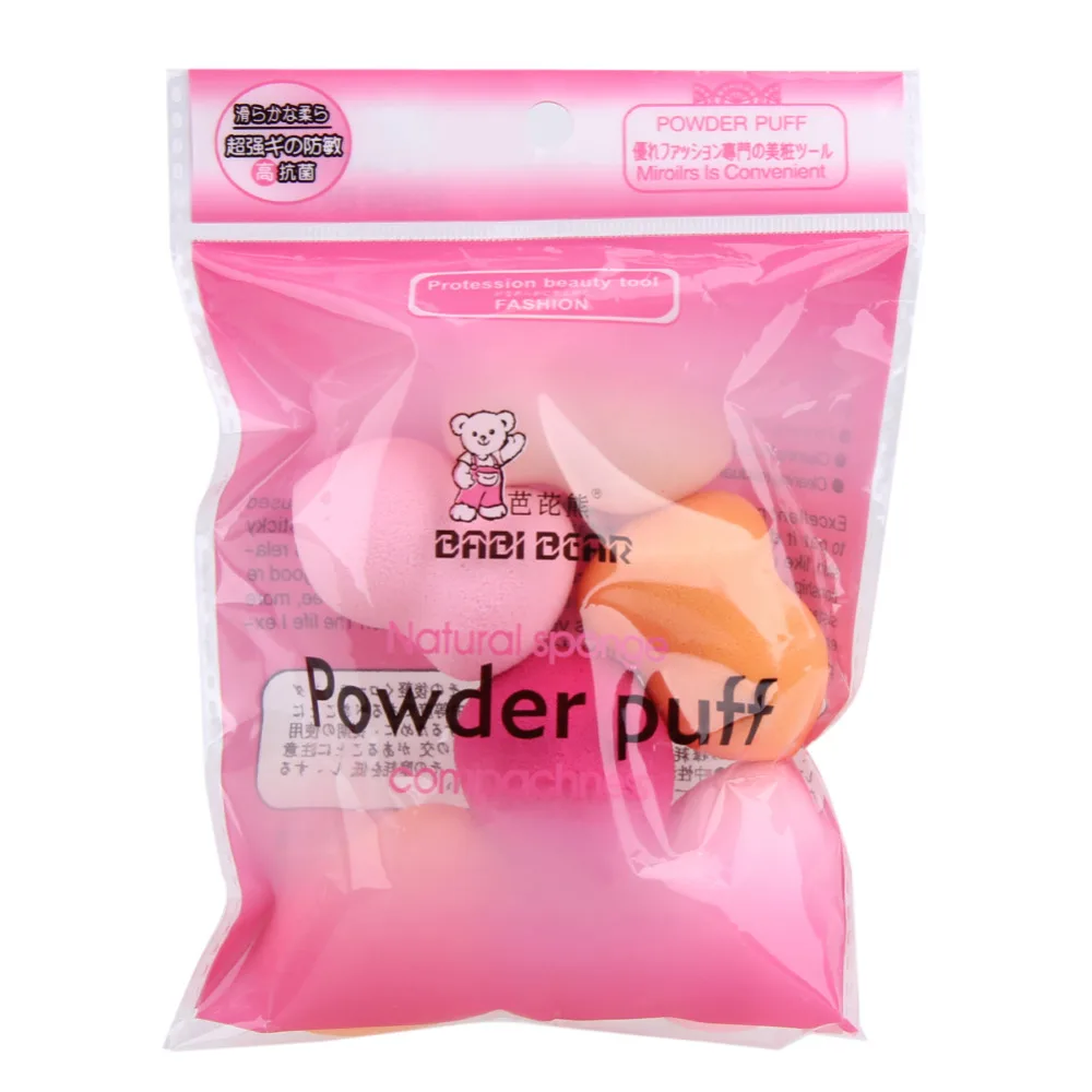 6 шт. мягкая губка для макияжа Puff Face носа и лица Foundation Powder Blending косметические