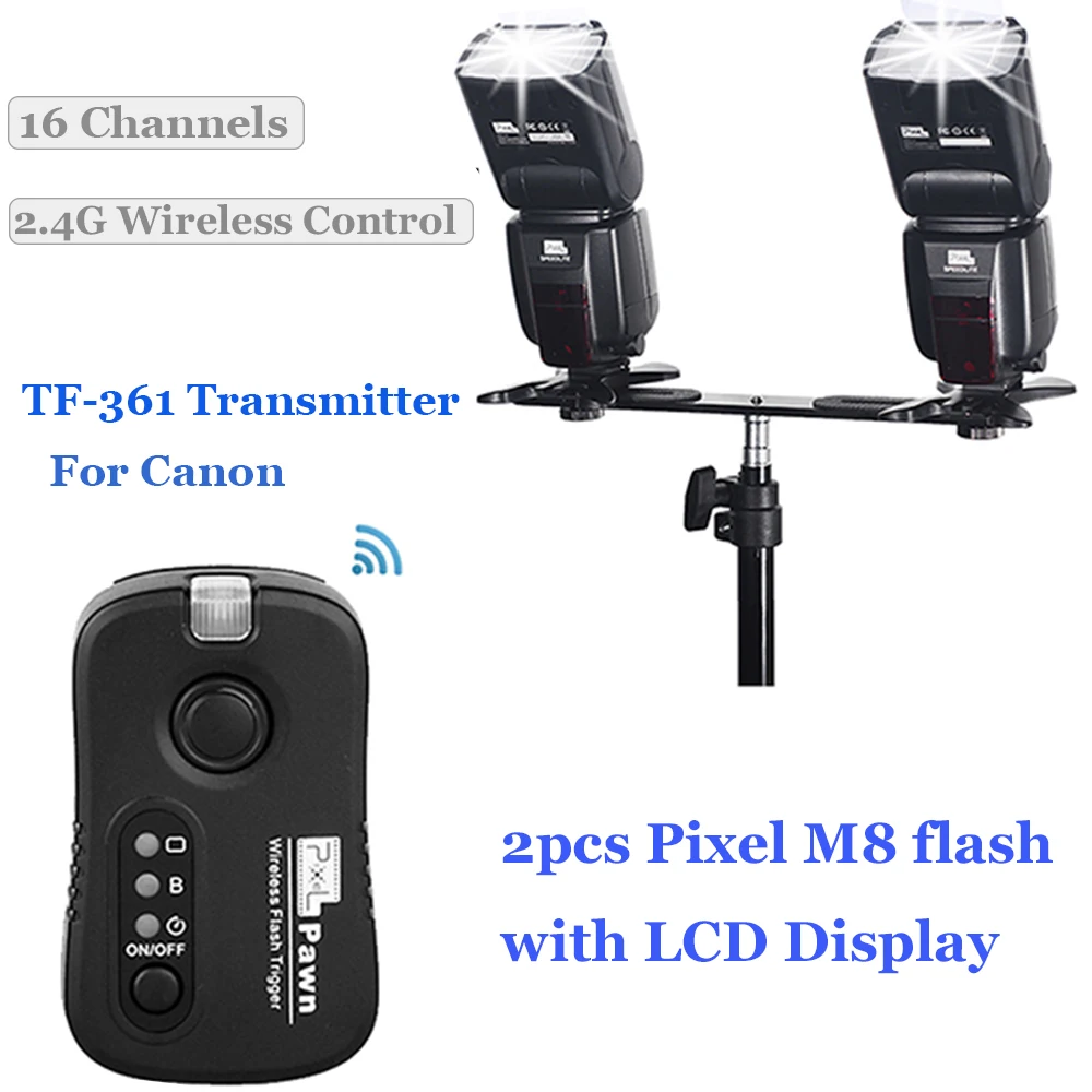 INSEESI IN 560IV IN560IV PLUS & PIXEL M8 ЖК Фонарик Беспроводная вспышка Speedlite TF 361 беспроводной