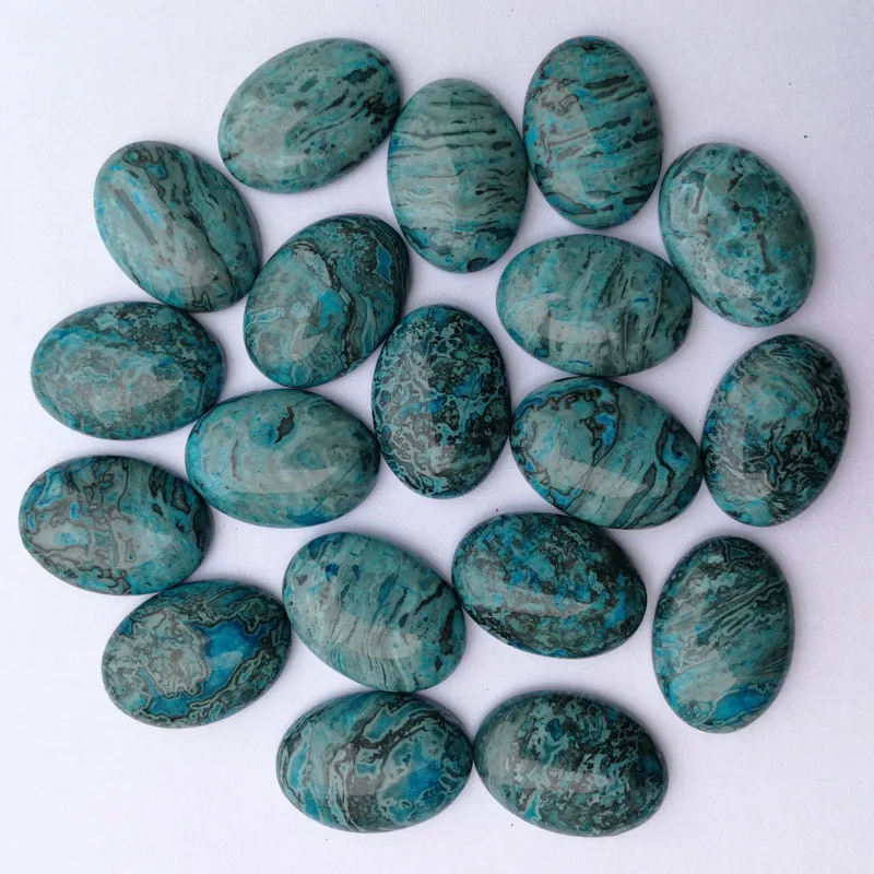 Шарм смешанный полосатый оникс натуральный камень бусины для изготовления ювелирных изделий 25X18 мм Кабошон Шарм модное кольцо аксессуары 12 шт./лот - Цвет: blue agate