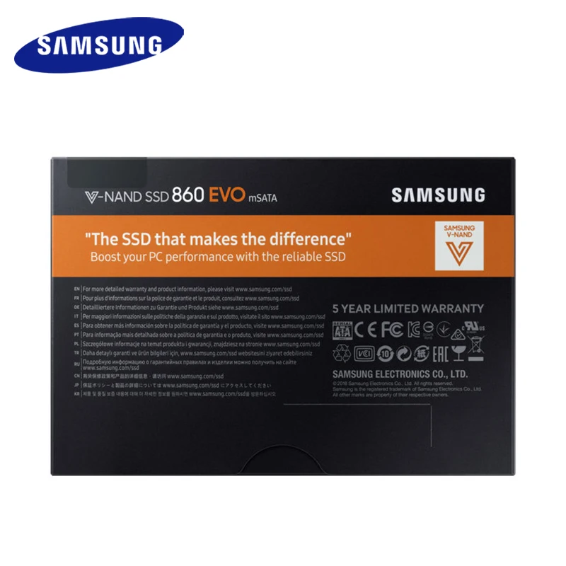 SSD SAMSUNG 860 EVO mSATA SSD жесткий диск HD SSD 1 ТБ 500 GB Внутренний твердотельный жесткий диск 250 GB 550Mbs HDD для ноутбука компьютер