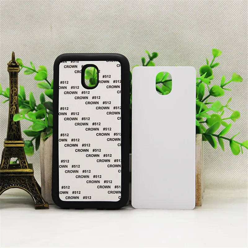 2D сублимационный чистый чехол для Samsung Galaxy J3 J5 J7 2017 TPU крышка алюминиевые вставки 5
