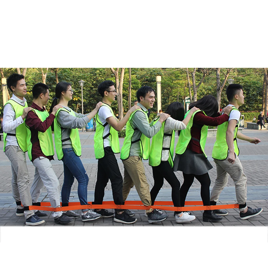 2 Pieces of Cooperative Band Walkers, Kids Adults Outdoor Game Toy for Teamwork Spirit Training