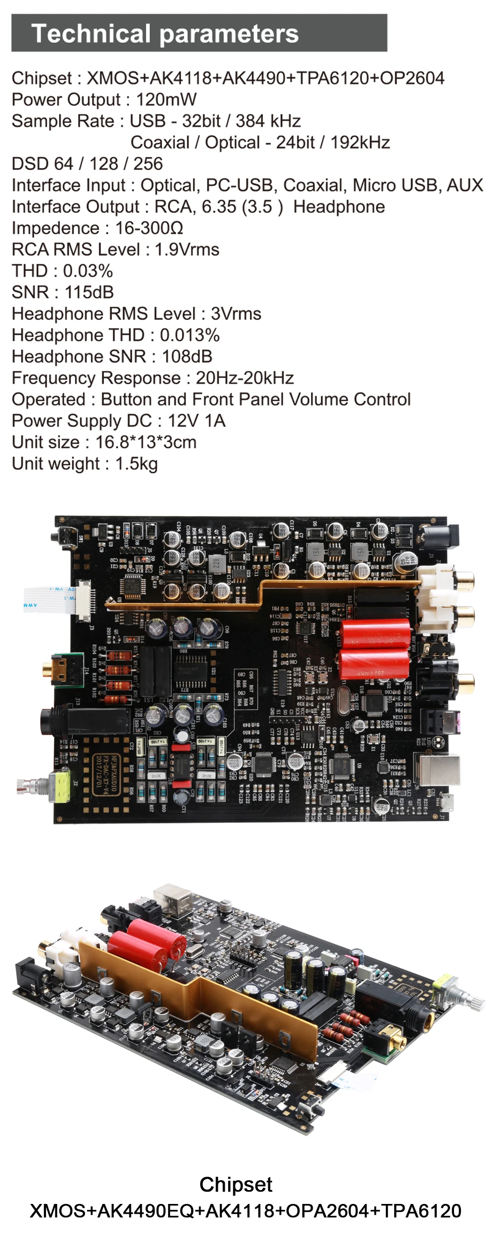 FX-AUDIO DAC-X7 XMOS AK4490EQ USB DAC декодер HiFi аудио усилитель для наушников DSD256 OPA2604 TPA6120 USB/оптический/коаксиальный/AUX