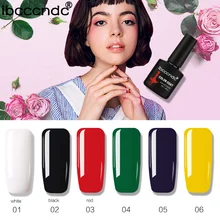2018 Nova 1 Pc Nail Art Design Manicure Preto Garrafa ibcc 80 Cores Soak Off Gel Polonês Gel UV LEVOU prego Laca Polonês Cor 1-26(China)