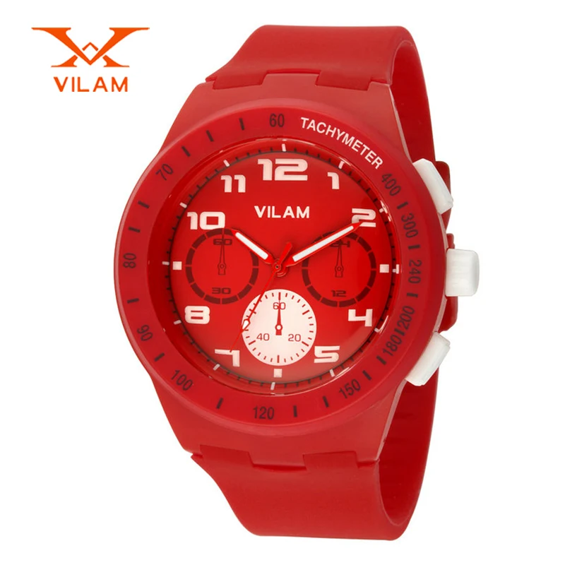 Prix pour Haute qualité marque VILAM mode coloré silicone sport quartz montre femme Japon quartz-montre pour les femmes cadeau 2016 12040 Prix pour Haute qualité marque VILAM mode coloré silicone sport quartz montre femme Japon quartz-montre pour les femmes cadeau 2016 12040