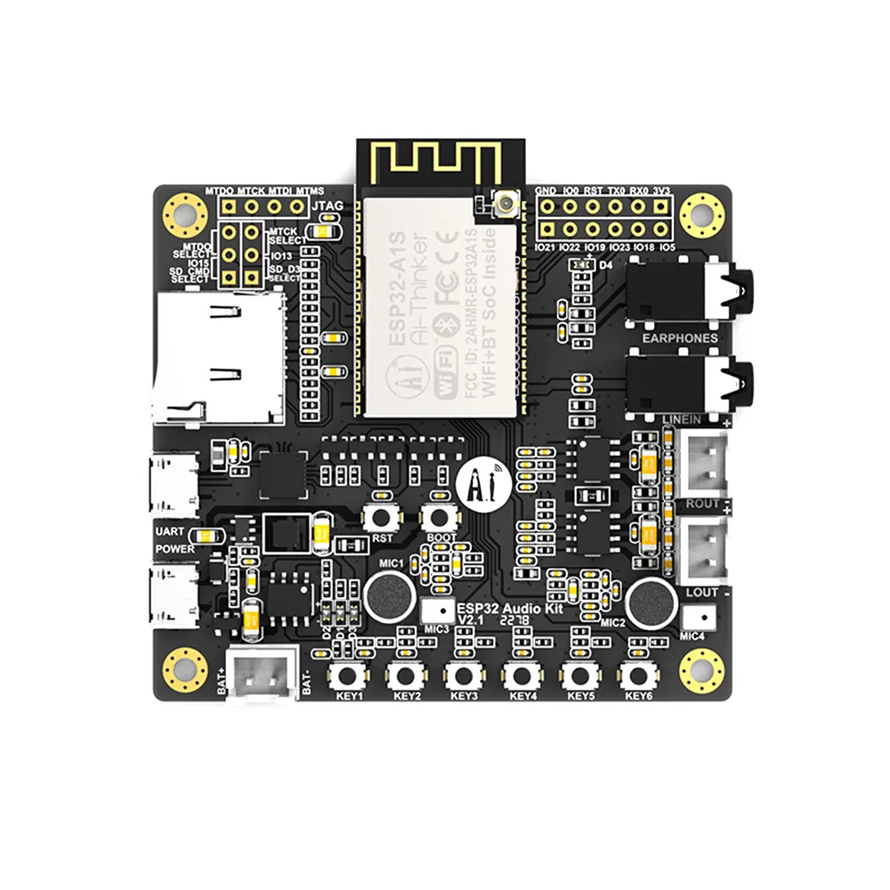 Online Módulo WiFi + Bluetooth ESP32 serial a WiFi ESP32 Aduio Kit Placa de desarrollo de Audio