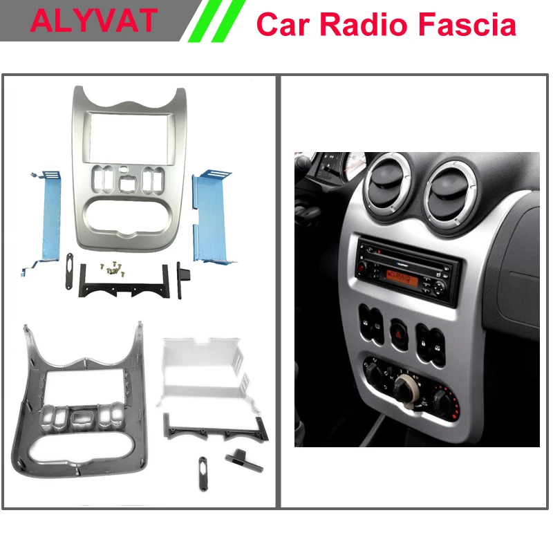

Double Din Car Radio Facia for RENAULT Logan Stereo Dash Kit Installation Fascia Face Panel Frame