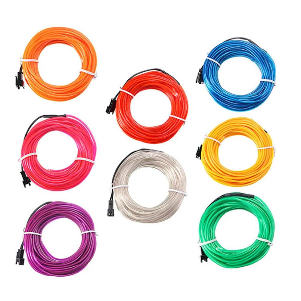 

Personality bendable multi-purpose luminous line EL wire and cable lighting strip rope decorative colorful DIY