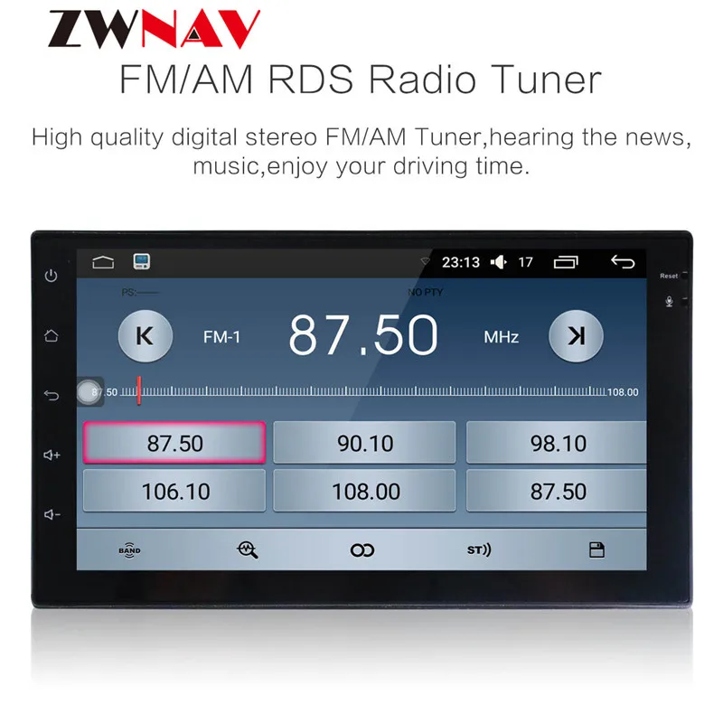 Excellent 7 inch 2din DVD 1024x600 Android 6.0 Car Radio GPS Navigation Bluetooth USB 2 din Universal For Nissan VW Toyota Peugeot Player 2