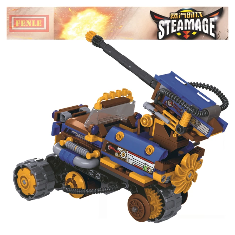

Age Of Steam Station Mustangs Chariot Building Blocks Sets Bricks Classic Movie Model Kids Toys Gift Marvel toys for boy
